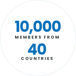 8,000 members from 40 countries